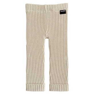 Dětské pletené legíny Fusakle MERINO krémové Béžové 122/128