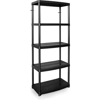Plastový regál 180x74x40 cm 5 polic DRABEST RP50
