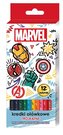 Kredki ołówkowe trójkątne Avengers 12 kolorów