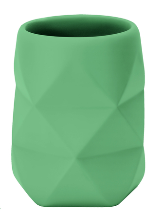 Držák kartáčků CRACKLE zelená