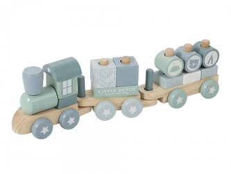 Vláček dřevěný Blue