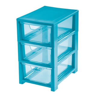 Zásuvka LINEA MINI 3x3,5L, modrá