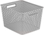 Košík YOUR STYLE L stříbrný