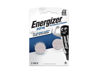 Baterie CR2016 ENERGIZER Ultimate lithiová 2ks / blistr