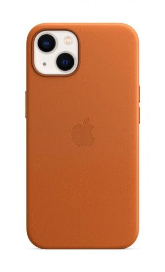 MM103FE/A Apple Kožený Kryt vč. MagSafe pro iPhone 13 Golden Brown