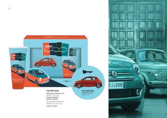 Sprchový gel pro děti v dárkovém balení s modelem FIAT 500