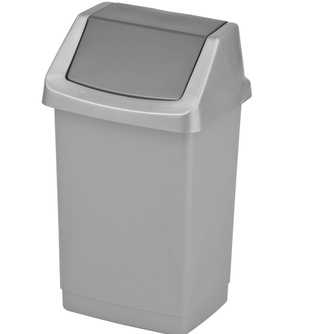 Odpadkový koš Click it 9L - štříbrný/grafitový