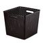Úložný box RATTAN 'Y' STYLE - Square tm. hnědý
