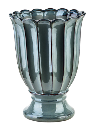 EVAM BLUE Wazon ceramiczny XL 23x23x32cm