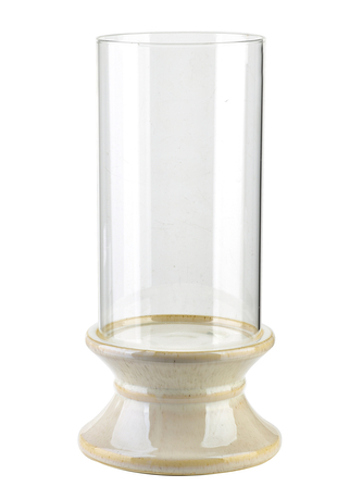 EVAM BEIGE Świecznik XL 17,5x17,5x35cm