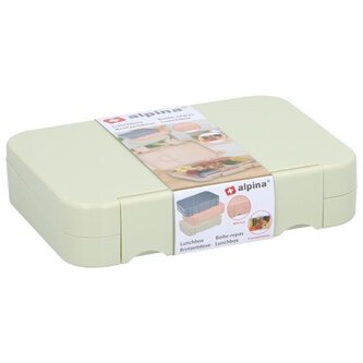 Box Alpina na svačinu s přihrádkami zelená ED-205926zele