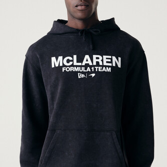 Volnočasová mikina McLaren F1 NE wordmark černá - L