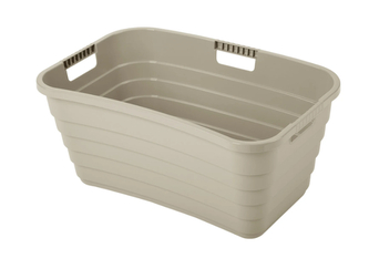 Koš na čisté prádlo MAYA 39 l krémová