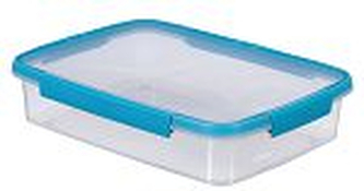 Dóza Smart fresh  eco rect. 3,5L  transparentní/modrá