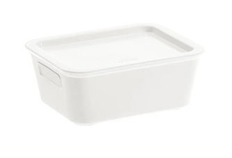 Úložný box BELLA M s víkem - 1,18 l bílá