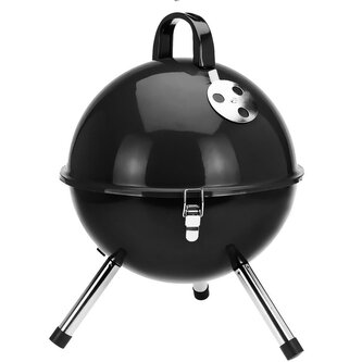 BBQ Přenosný gril na dřevěné uhlí smalt 30 cm KO-C83000470