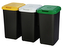 Koš na tříděný odpad TRIO 3x25L, černá