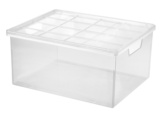 Úložný box LINEA 13,8L s víkem červená