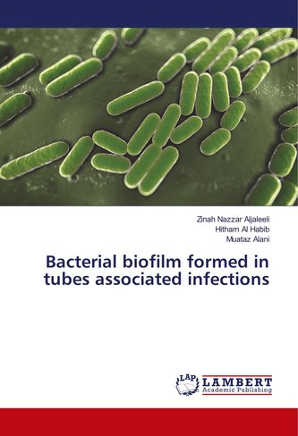 Bacterial biofilm formed in tubes associated infections