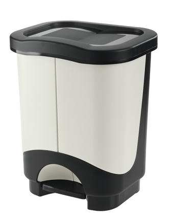 Koš pedálový  IDEA 10,5+10,5L světle šedá