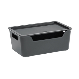 Úložný box BELLA XL s víkem - 4,22 l grafit