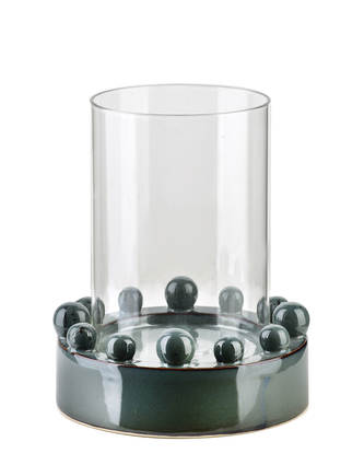 EVAM BLUE Świecznik L 17x17x20,5cm