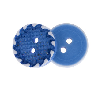Knoflík - sada 6 ks - Modrá,Bílá - prům. 18 mm