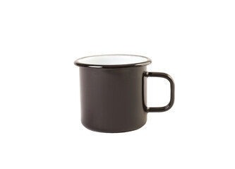 Olymp, Jihočeský plecháček, smaltovaný hrnek 7 cm, 0,25 l, černý 219/10