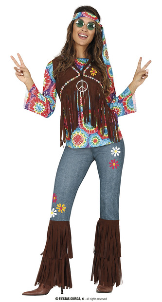 Hippie dámský kostým M 38/40