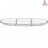 VIDIVI, 3 dílný skleněný servírovací podnos FENICE, 41 x 11,5 cm