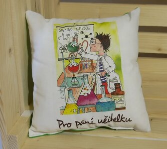 Polštářek - učitelka zelená
