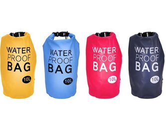 KOOPMAN, 4381 Vodotěsný vak 10 l, modrá, žlutá, růžová, černá