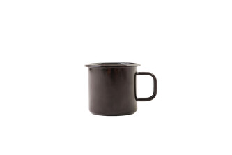 Olymp, Jihočeský plecháček, smaltovaný hrnek 7 cm, 0,25 l, černý/černý 219/10b