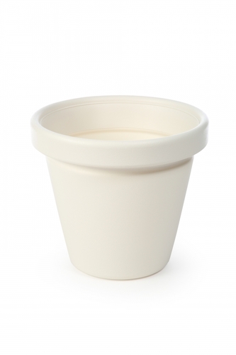 LAMELA, květináč AGAWA Dluto 460 mm, krémový