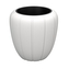 LAMELA, květináč GAJA nízký, průměr 400 mm, výška 430 mm, bílý