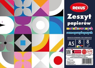Zeszyt papierów kolor samoprzylep. A5/8K (10szt)