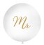 Balon Mr 1m biały