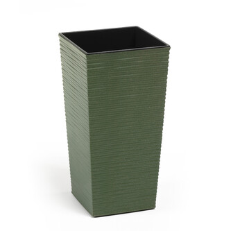 LAMELA, květináč FINEZIA ECO DLUTO vroubek 250 x 250 mm, zelený