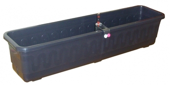 PLASTKON, samozavlažovací truhlík FANTAZIE 80 cm, antracit