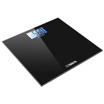 ISKRA, osobní váha sklo GBS1501-BL, 300 x 300mm, 150 kg, černá