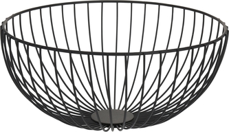KOOPMAN, Košík na ovoce, průměr 35 cm, černý