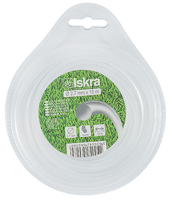 ISKRA, struna do sekačky 2.7 mm x 15 m, kruh