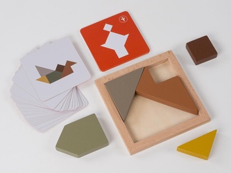 RECENTTOYS Tangram 4 elementy - oheň