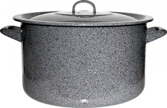 Metalac Kámen, hluboký smaltovaný hrnec Klasik s poklicí 16 cm, 2,3 l