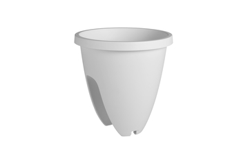 PLASTKON, balkónový květináč OVI 26 cm, bílý