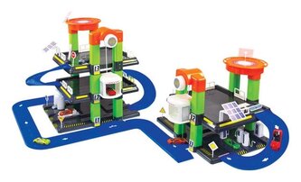 MOCHTOYS Třípatrová parkovací mega garáž