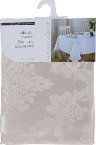 KOOPMAN, Ubrus Excellent 130 x 180 cm, krémový