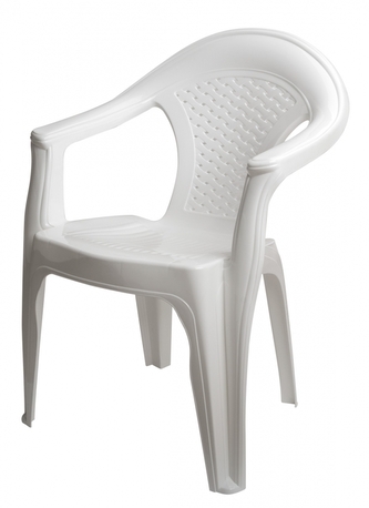 Mega Plast, plastová židle Gardenia 81 x 57 x 58 cm, bílá
