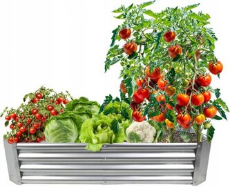 IGOTREND, 833500 Záhon vyvýšený plech. obd. 120 x 60 x 30 cm