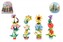 Stavebnice mini květina plast 6cm mix druhů v kouli 12ks v boxu